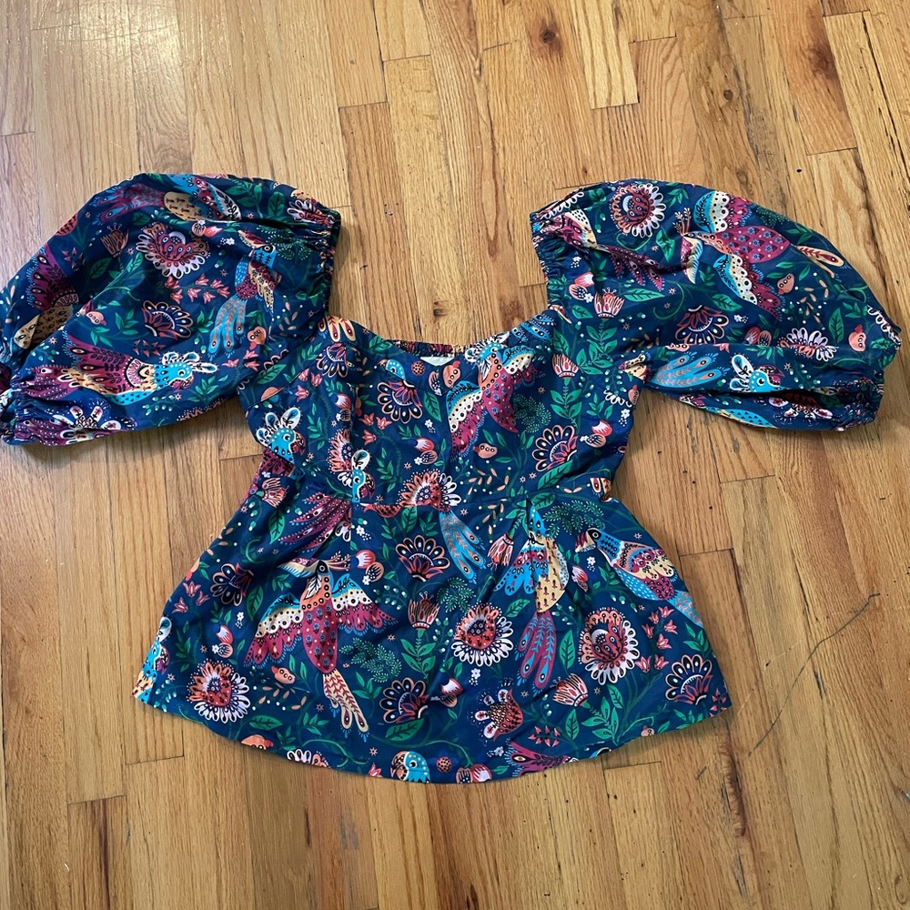 FARM Rio Multicolor Printed Blouse G000 - Picture 6 of 9